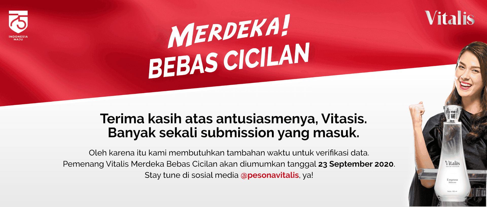 Pengumuman Vitalis Merdeka